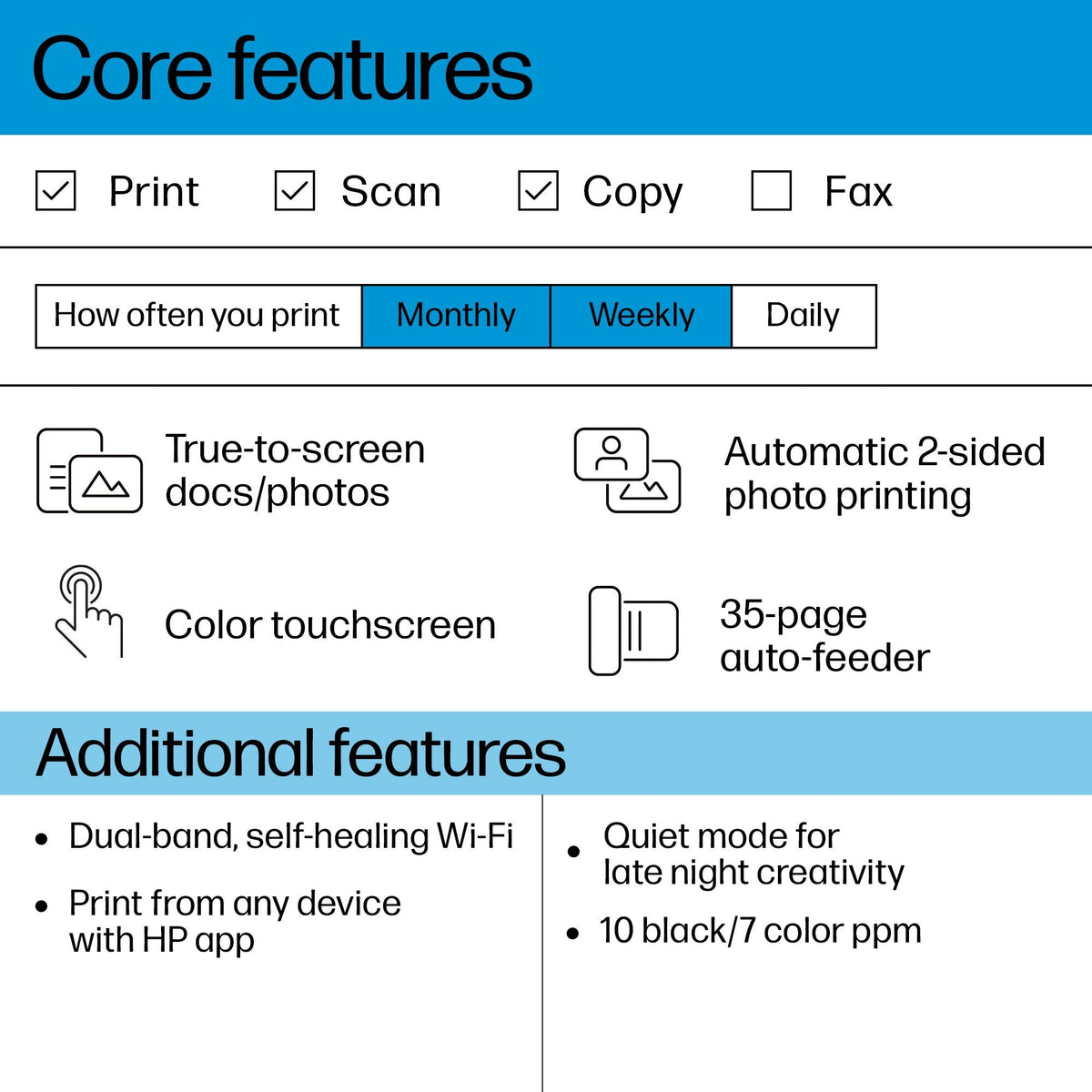Hp Envy 6520 All-In-One A4 Ink 10 7ppm Mono Col. Mf Adf