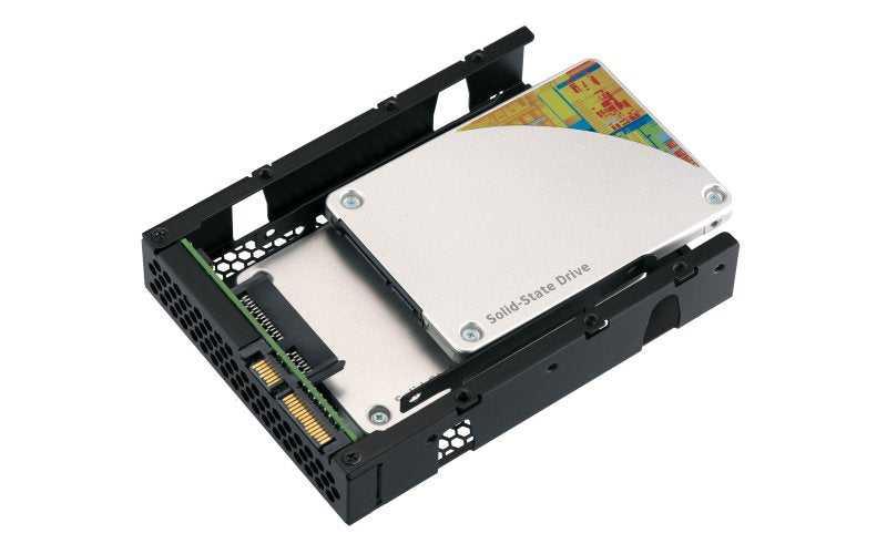 Qnap Qda-A2ar Caja Para Disco Duro Externo Carcasa De Disco Duro/Ssd Negro 2.5", Bastidor De Instalación Negro, Carcasa De Disco Duro/Ssd, 2.5", Serial Ata Iii, 6 Gbit/S, Negro