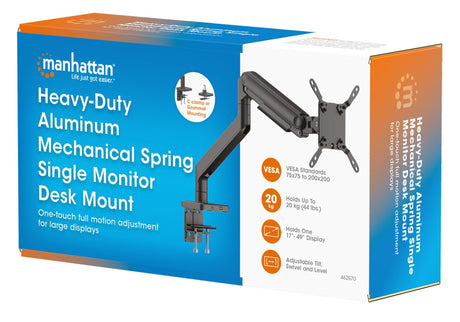 EAN 0766623462570 - Manhattan 462570 soporte para monitor 124,5 cm (49") Escritorio Negro imagen 13