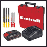 Sierra De Calar Inalámbrica Einhell Tc-Js 18 Li (Rojo/Negro, Batería Li-Ion 2.5ah, Maletín E-Box Basic) Li 4321228