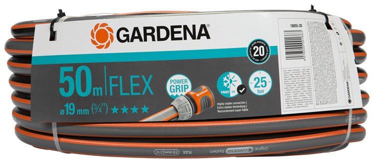 Gardena 18055-20 Manguera De Jardín 50 M Por Encima Del Suelo Gris, Naranja