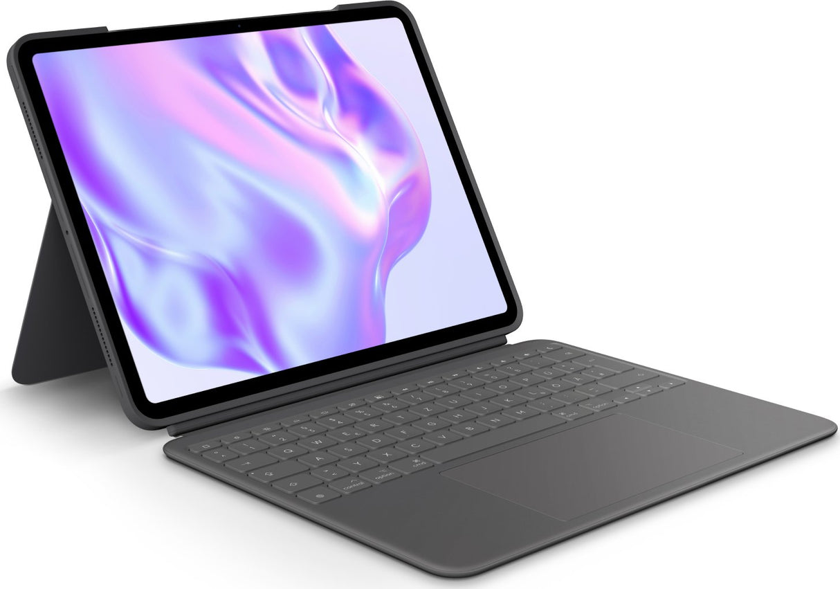 Teclado Aleman Logitech Combo Touch Ipad Pro 13'' 7gen (2024) Grau Qwertz