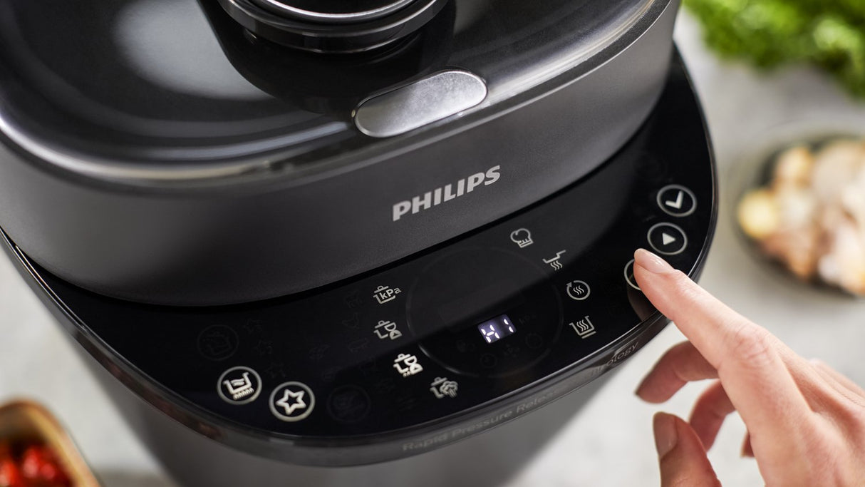Philips Hd2151 40 Cocina A Presión Todo En Uno, Negro
