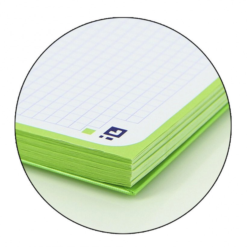 Oxford Cuaderno Europeanbook 1 Microperforado 80 Hojas 5x5 Tapas Extraduras Classic A4+ Verde Manzana -5u-