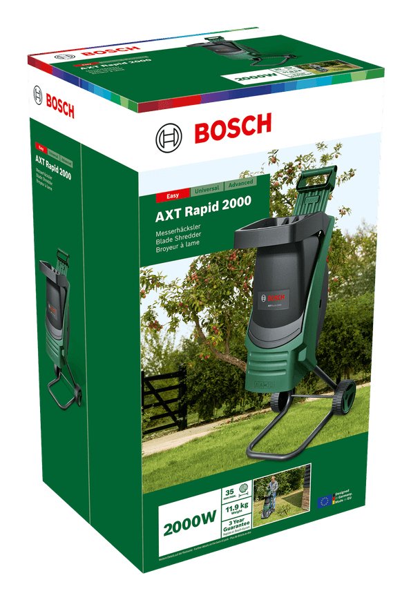 Trituradora Bosch Rapid-Häcksler Axt Rapid 2000 0600853501