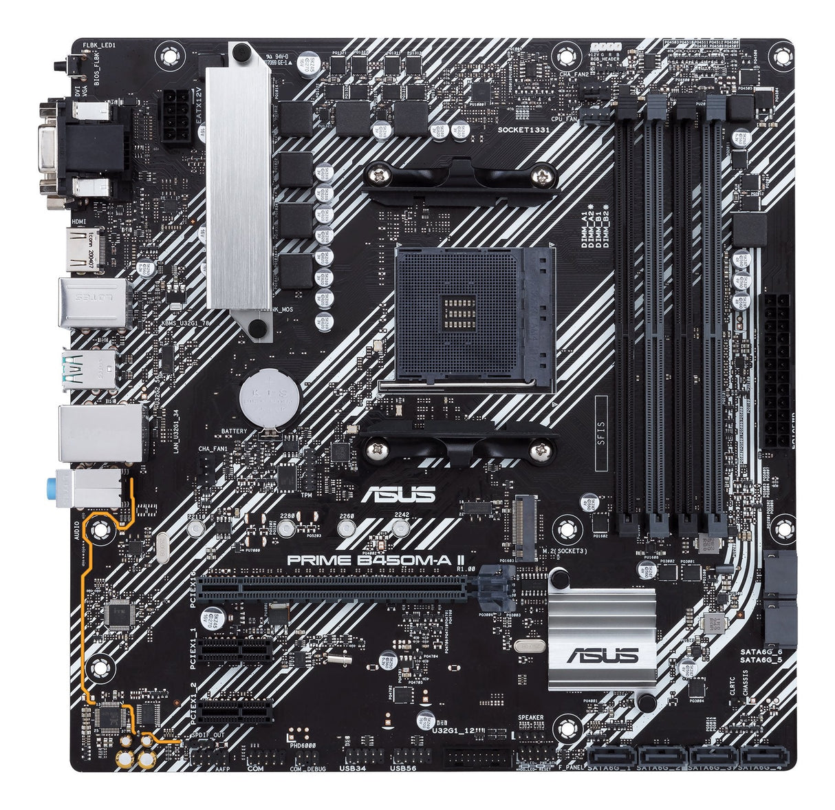 Placa Base Asus Am4 Prime B450m-A Ii M-Atx/4xddr4/4xsata6/1xusb 3.1+2xusb 2.0 90mb15z0-M0eay0