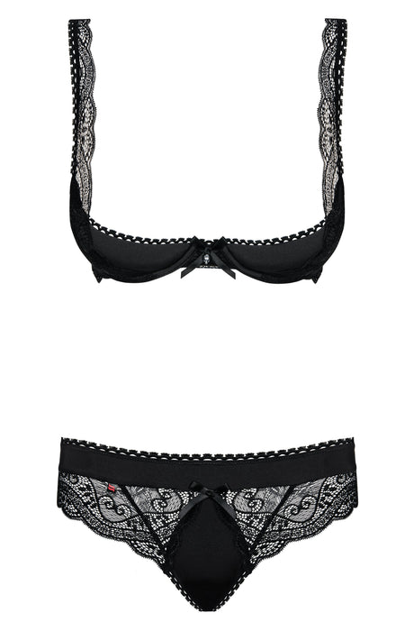 EAN 5901688209844 - Obsessive Miamor L/XL Conjunto de lencería Negro Elastano, Poliamida imagen 1