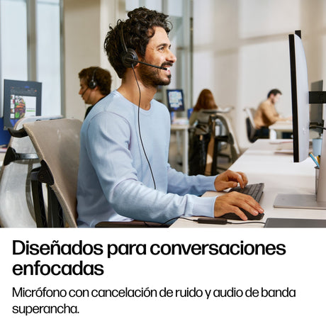 EAN 0199764365576 - HP Poly Mission 425 Stereo USB Wired Headset Classic (Bulk) Negro imagen 5