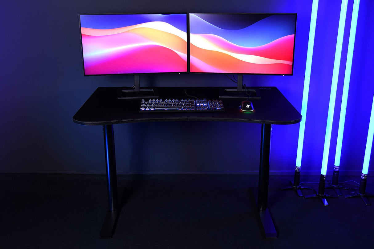 Mesa Gaming Pequeño Arozzi Arena En Negro Puro
