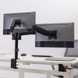 Dual Monitor Pole - Mount  Spring - Assisted Monitor Arm