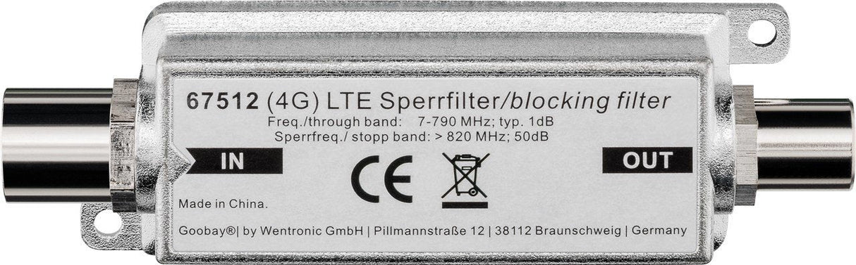 Lte/4g Blocking Filter, Coaxi