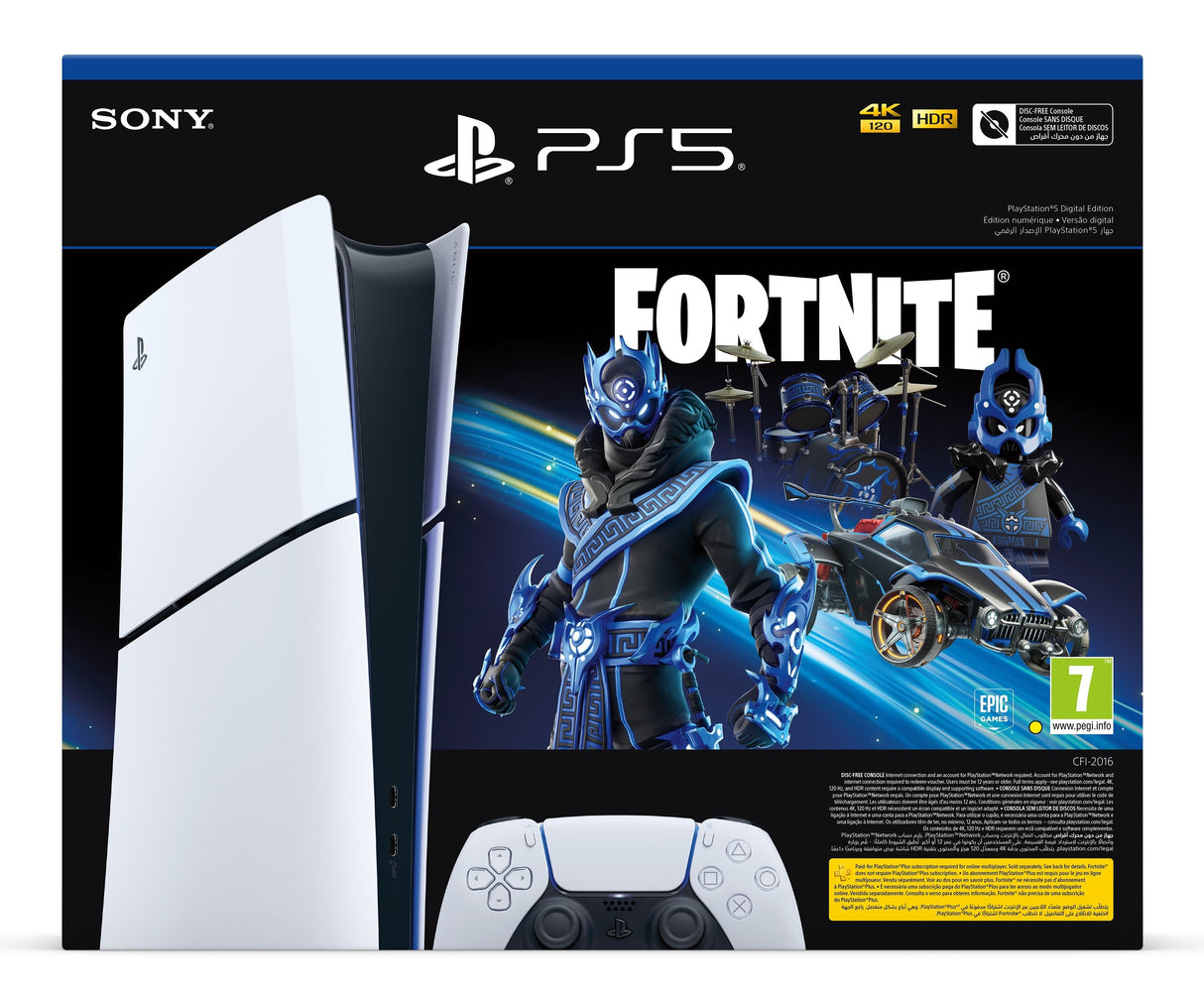Sony Playstation 5 Slim Digital Edition 1tb + Fortnite - White