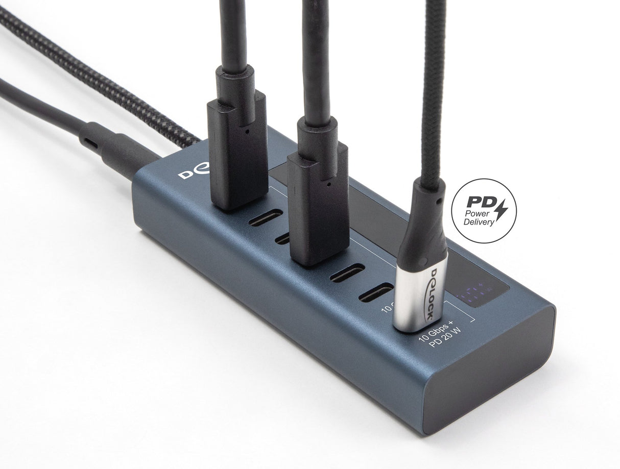EAN 4043619642885 - DeLOCK 64288 hub de interfaz USB 3.2 Gen 1 (3.1 Gen 1) Type-C 10000 Mbit/s Azul imagen 3