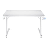 Mesa Gaming Gxt 709w Luminus Blanco Trust Máximo 150kg/ 120 X 60 X 74cm/ Control De Iluminación