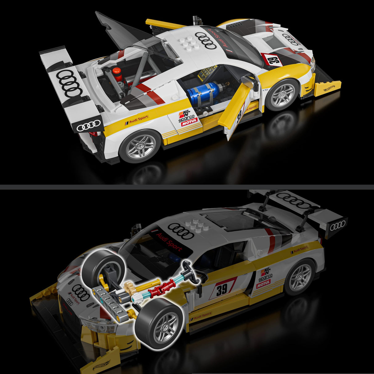 Set Construccion Elite Audi R8 Lms Hot Wheels