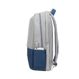 Mochila Riva Nb Prater 17.3" 7567 Gris/Azul Oscuro