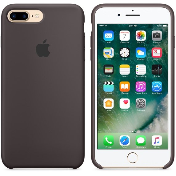 Funda Iphone 7 Plus Apple Silicone Case Cocoa
