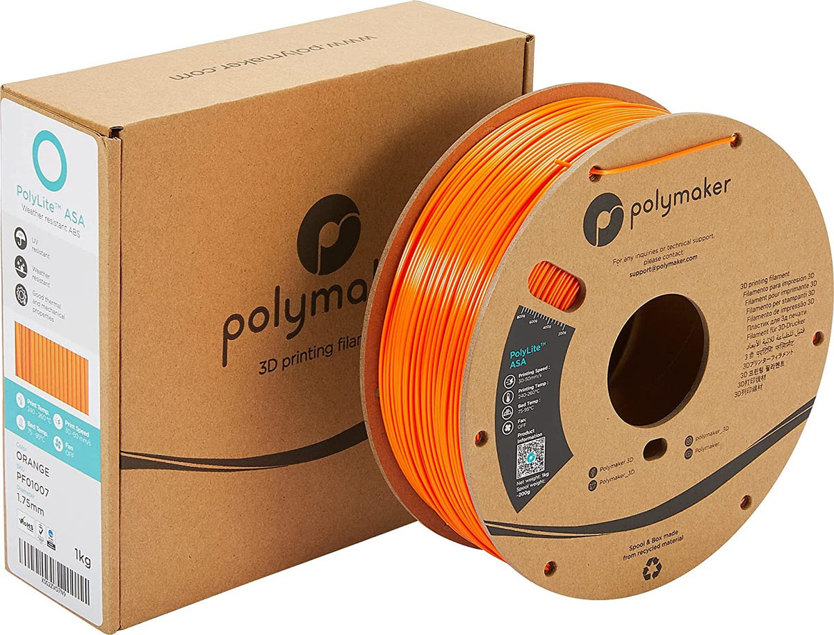 Polymaker Asa 1.75mm Naranja 1kg