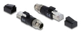 EAN 4043619908332 - DeLOCK 90833 cambiador de género para cable M12 8-pin RJ-45 Negro imagen 2