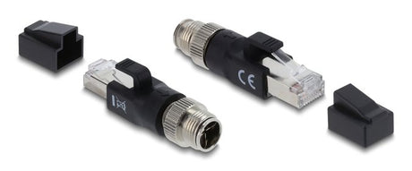 EAN 4043619908332 - DeLOCK 90833 cambiador de género para cable M12 8-pin RJ-45 Negro imagen 2