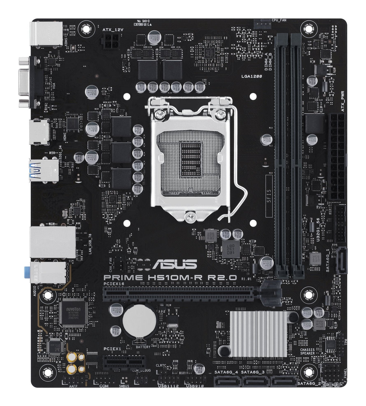 Asus Placa Base Prime H510m-R 2.0 Matx Lga1200