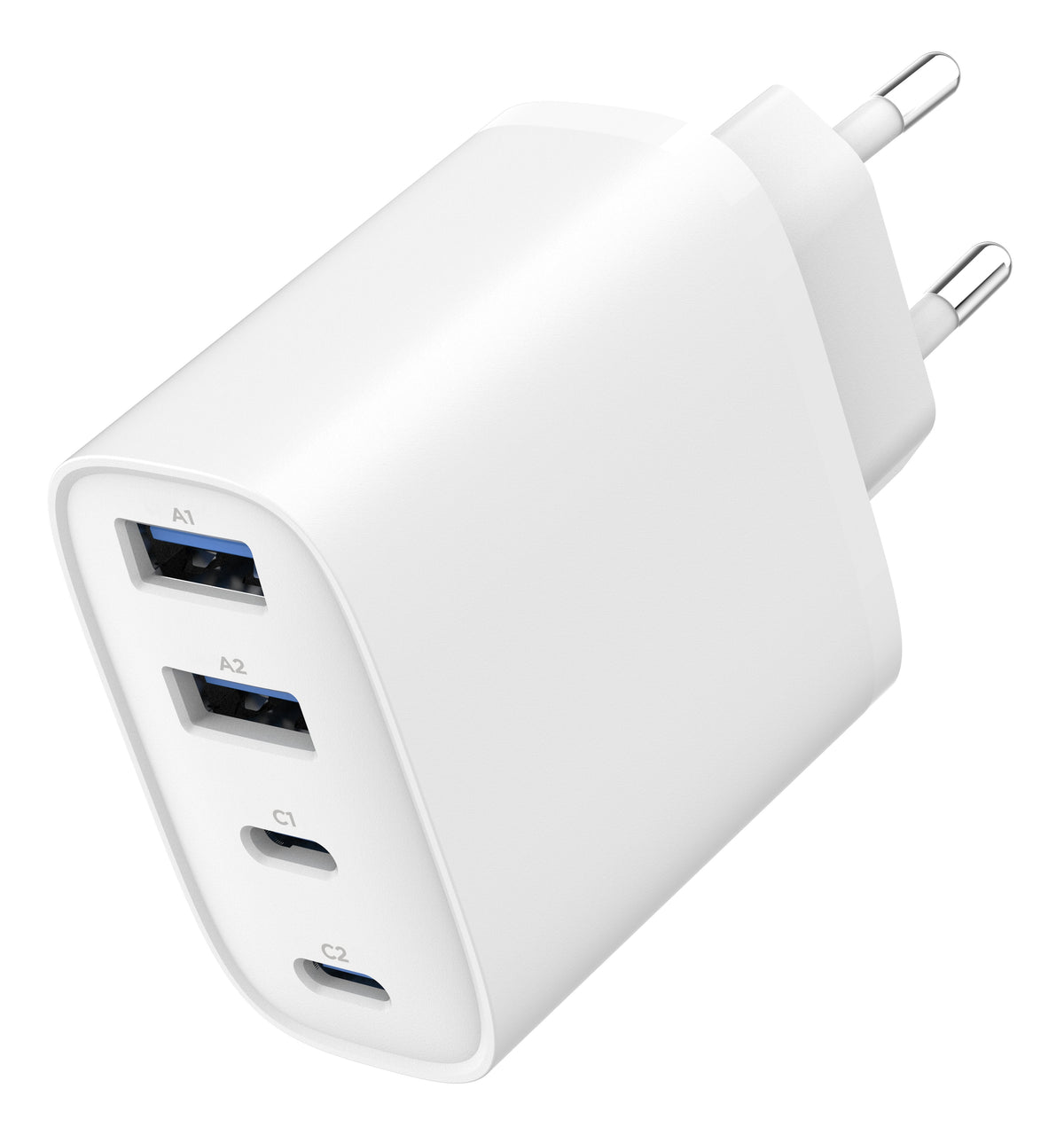Cargador Gembird Rápido Usb Pd 4 Puertos 40 W Gan