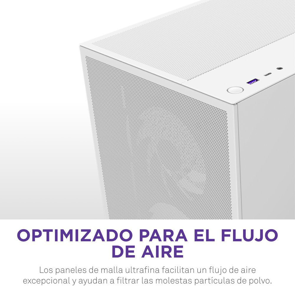 EAN 5056547205861 - NZXT H5 Flow RGB Midi Tower Blanco imagen 13