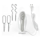 Nedis Batidora Mezcladora  200 W  5 Ajustes De Velocidad  Funcion Turbo   Blanco / Gris