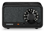 Sangean Wr-8 Roble De Medianoche Radio Analógica De Madera Con Am Fm Bluetooth