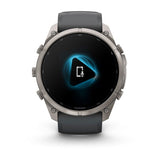 Garmin Fenix 9 Pro Titanio Con Correa De Silicona En Gris Smartwatch 51mm