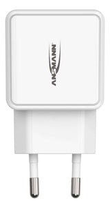 Cargador De Pared Ansmann Hc212 2xusb 2400ma Blanco
