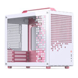 Jonsplus Z20 Micro-Atx Gehäuse, Mit Tragegriff - Blanco/Rosa