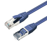 Cat6a S/Ftp 0.5m Blue Lszh Shielded Network Cable, Lszh,
