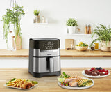 Freidora Tefal Easy Fry & Grill Ey505d15 Sencillo 4,2 L Independiente 1550 W Freidora De Aire Caliente Acero Inoxidable Acero Fino/Negro, Freidora De Aire Caliente, 4,2 L, 80 °C, 200 °C, 6 Personas(S), 60 Min