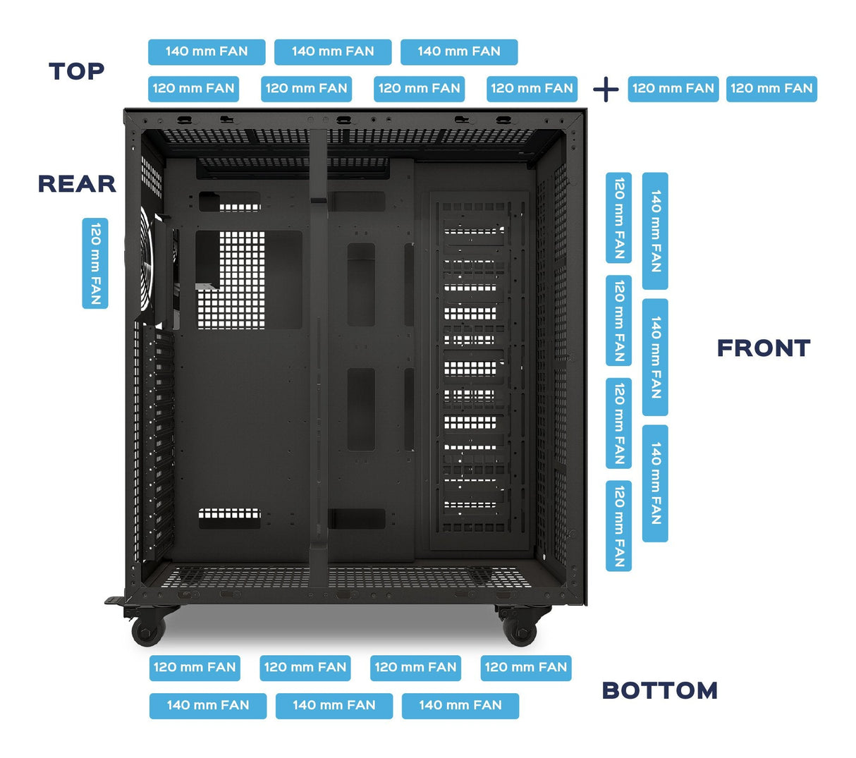Caja Pc  E-Atx Case Ai Pro 1500 Workstation Uk80.15.42 Negra