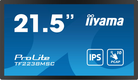 EAN 4948570121618 - iiyama TF2238MSC-B1 pantalla de señalización Pizarra de caballete digital 55,9 cm (22") LED 600 cd / m² F imagen 1
