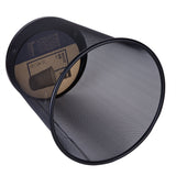 Deli Papelera Grande Metalica 295x240x347mm Negro