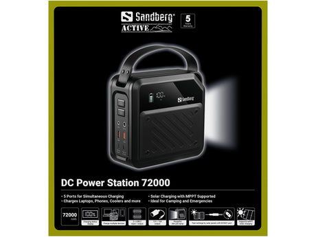 EAN 5705730421228 - Sandberg 421-22 estación de energía portátil Lithium Manganese Iron Phosphate (LMFP) 72000 mAh 200 W 2,31 imagen 8