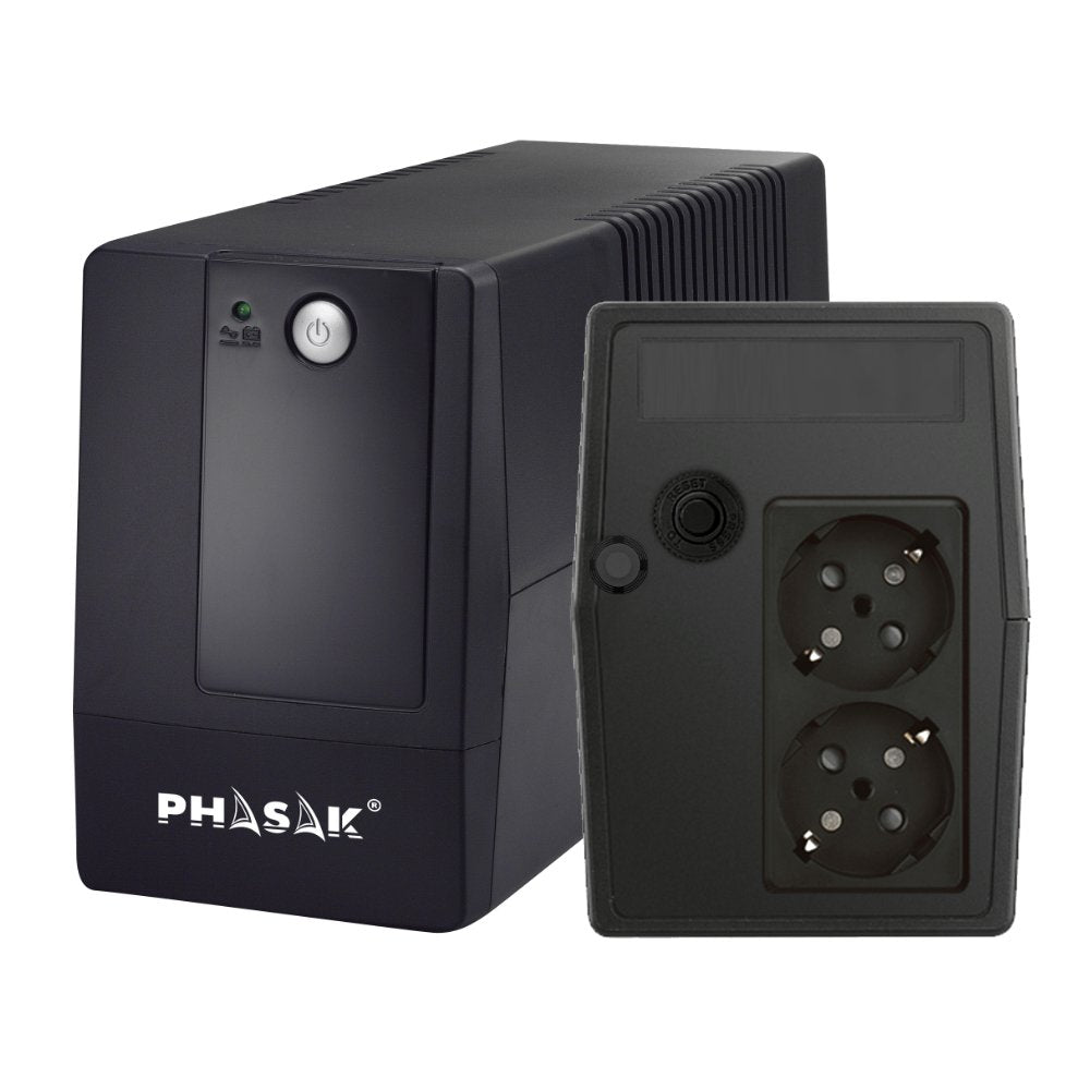 Sai Línea Interactiva Phasak Basic Interactive 600 Va 600va-360w 2 Salidas Formato Torre