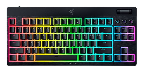 Razer Blackwidow V4 Low-Profile Tenkeyless Hyperspeed Amarillo Switch Keyboard - Us Layout