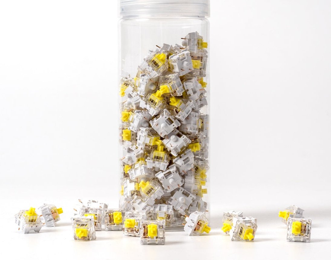 Keychron K Pro Banana Switch-Set (Amarillo/Transparente, 110 Stück) G148