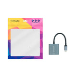 Conversor Usb-C A Dvi Aluminio Gris 15 Cm