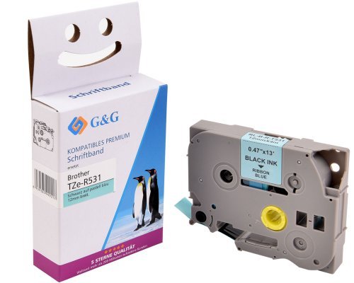 G&G Seiden Cinta Para Etiquetadora Compatible Con Brother Tze-R531