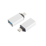S-Conn 14-05015 Cambiador De Género Para Cable Usb 3.1 C Usb 3.0 A Plata