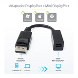 Startech Adaptador Displayport A Mini Displayport M/H 0.15m Negro
