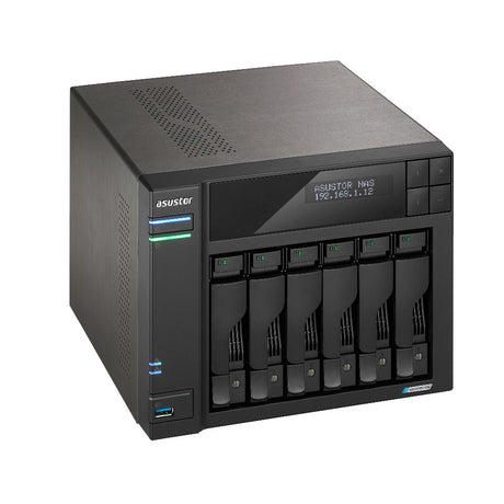 EAN 4710474831753 - Asustor LOCKERSTOR 6 Gen2 NAS Escritorio Intel® Celeron® N5105 8 GB DDR4 Unidad de disco duro ADM Negro imagen 3
