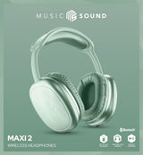 EAN 8018080486050 - Music Sound MAXI2 Auriculares Inalámbrico Diadema Llamadas/Música USB Tipo C Verde imagen 2
