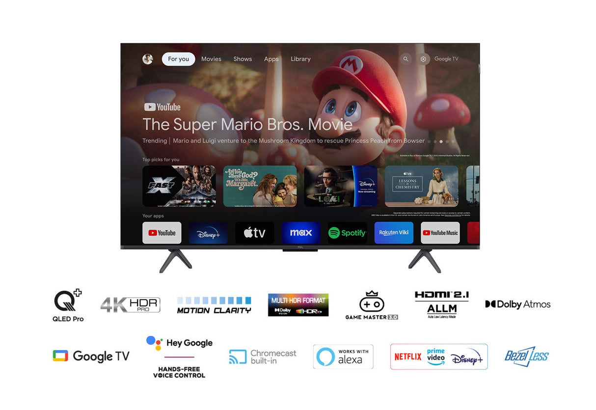 Televisor Tcl Qled 50c655 50' Ultra Hd 4k Smart Tv Wifi