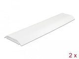 Delock Cablekanal Selbstklebend Mit Cablebefestigung 85 X 10 Mm - Länge 300 Mm 2 Stück Weiss