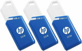 Hp Pendrive X755w 32gb Retráctil Usb 3.1 C/Ranura Para Colgar Azul -Pack 3u-